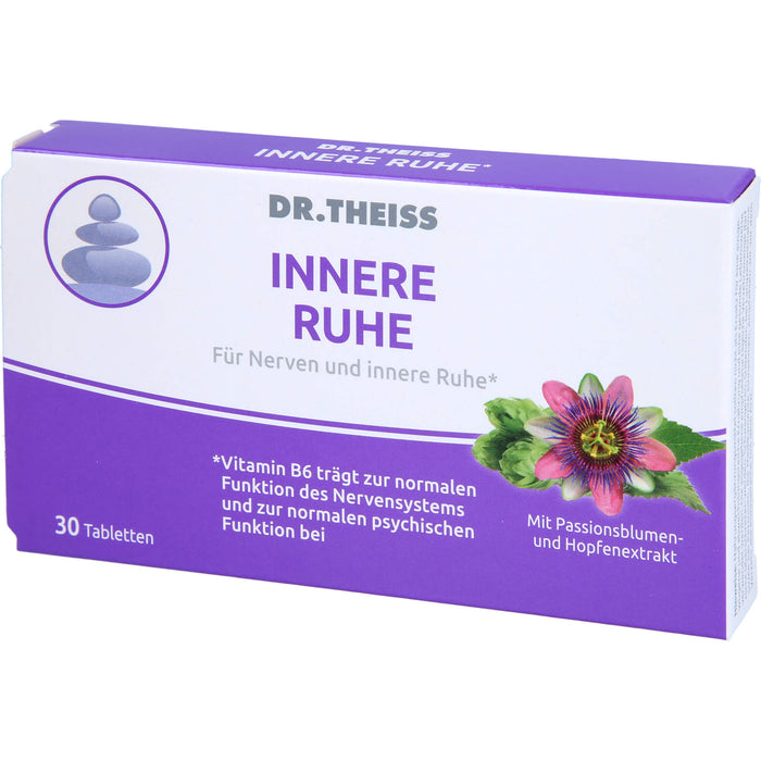 DR.THEISS Innere Ruhe Tabletten trägt zur normalen Funktion des Nervensystems bei, 30 pcs. Tablets