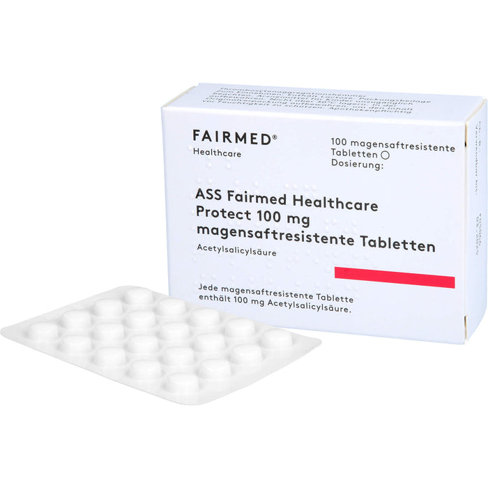 ASS Fairmed Healthcare Protect 100 mg magensaftresistente Tabletten, 100 St TMR