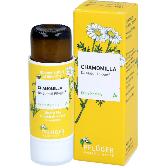 Chamomilla D6 Globuli Pflüger Dosierspender, 10 g GLO