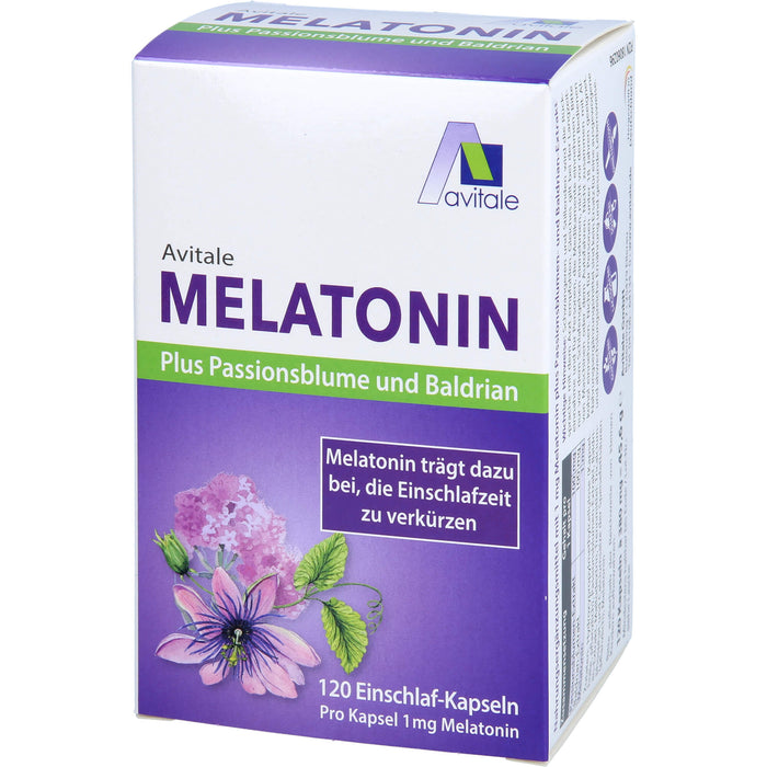 Melatonin+Passionsblume+Baldrian, 120 St KAP