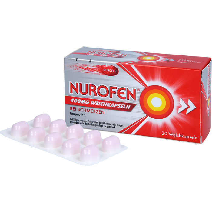 NUROFEN 400 mg Weichkapseln bei Schmerzen oder Fieber, 30 St. Kapseln