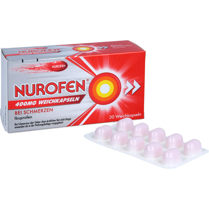 NUROFEN 400 mg Weichkapseln bei Schmerzen oder Fieber, 30 pcs. Capsules