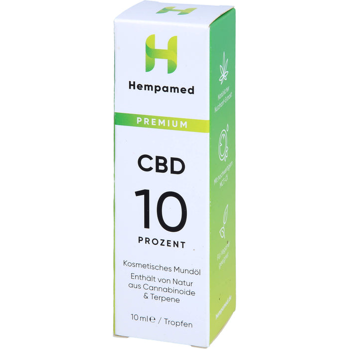 Hempamed CBD Premium Mundöl 10%, 10 ml TRO