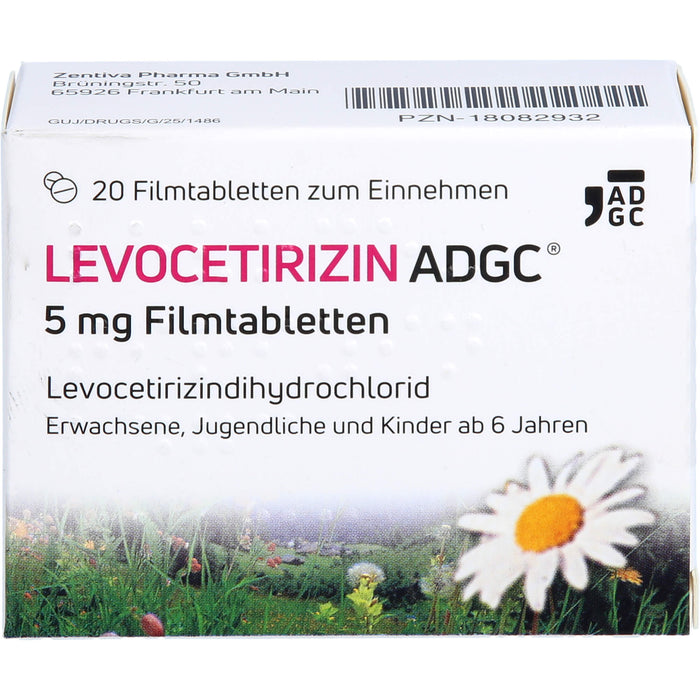 Levocetirizin Adgc 5mg Fta, 20 St FTA