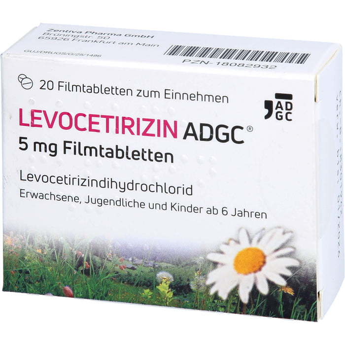 Levocetirizin Adgc 5mg Fta, 20 St FTA