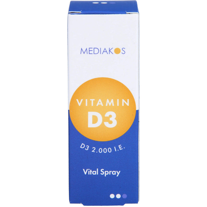 Vitamin D3 2,000 I.E. Mediakos Vital Spray, 20 ml SPR