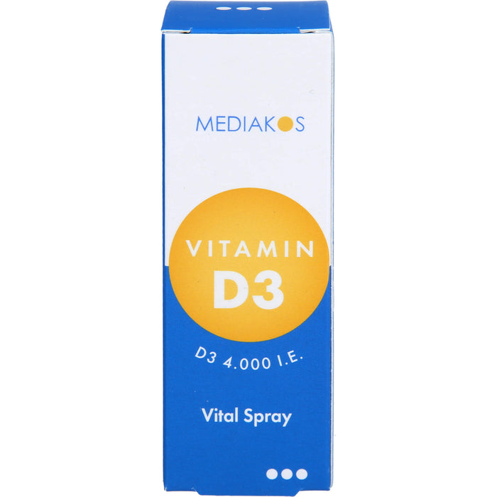 Vitamin D3 4,000 I.E. Mediakos Vital Spray, 20 ml SPR