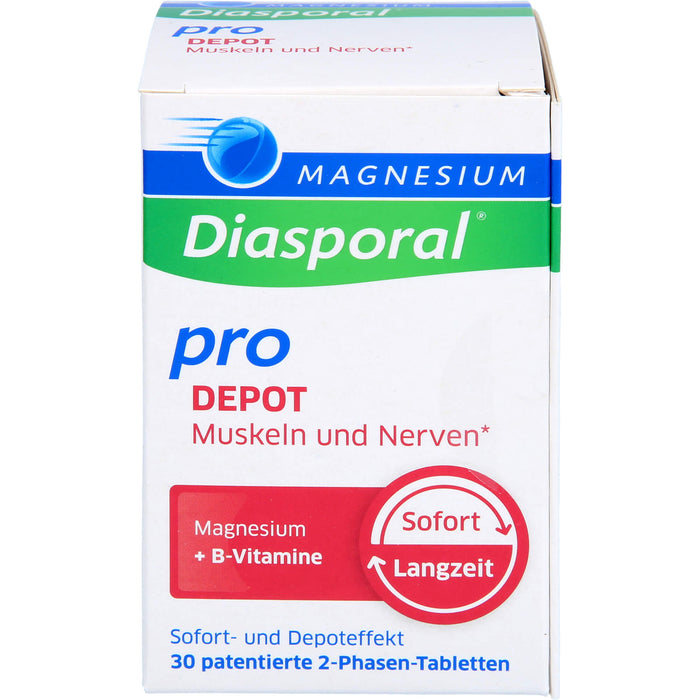 Magnesium-Diasporal Pro Depot Tabletten für  Muskeln und Nerven, 30 pcs. Tablets