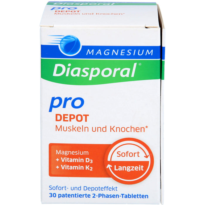 MAGNESIUM DIASPORAL PRO+D3+K2 DEPOT Muskel+Knochen, 30 St TAB