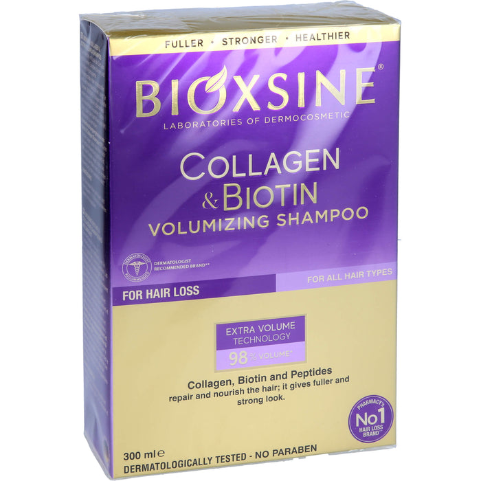 Bioxsine Volumen Shampoo bei Haarasufall, 300 ml SHA