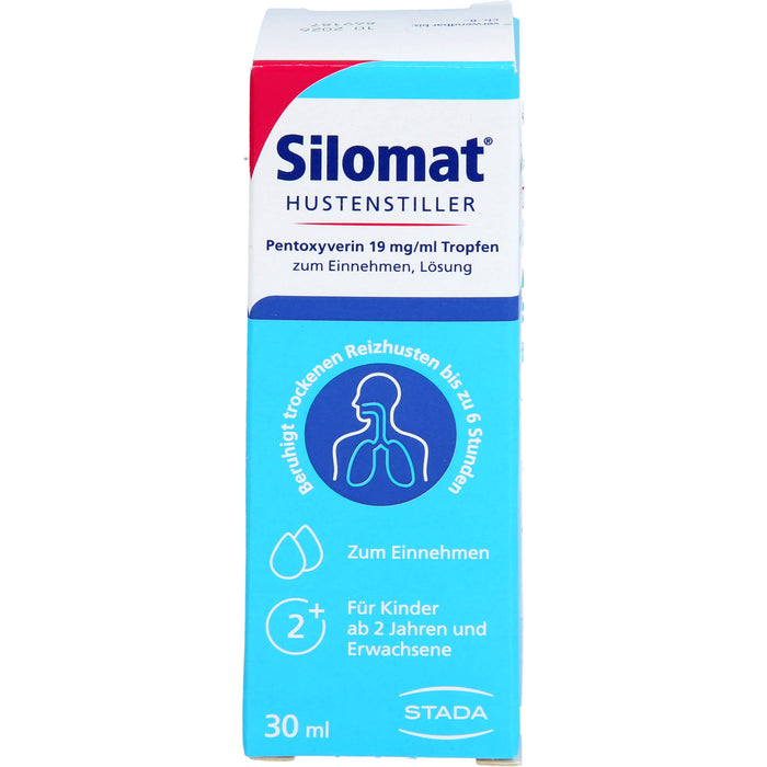 Silomat Hustenstiller Pentoxyverin 19 mg/ml Tropfen zum Einnehmen, Lösung, 30 ml TEI