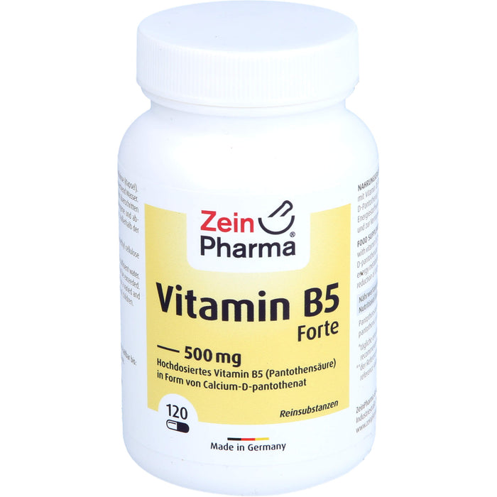 Vitamin B5 (Pantothensäure) 500 mg Kapseln, 120 St KAP