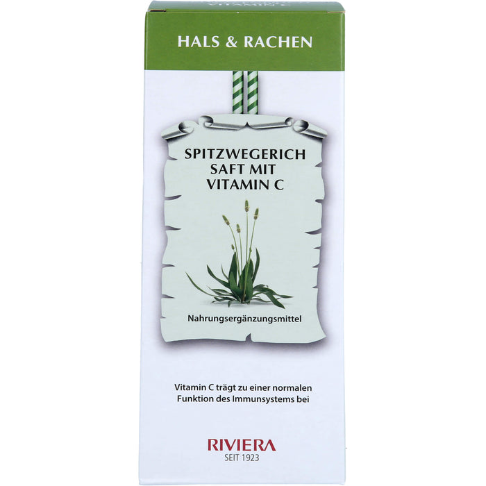 RIVIERA Spitzwegerich Saft mit Vitamin C, 250 ml SAF