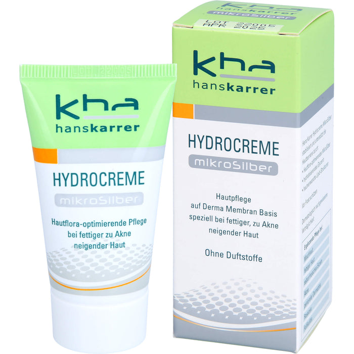 Hans Karrer Hydrocreme Mikrosilber bei normaler bis fettiger Haut, 30 ml Creme