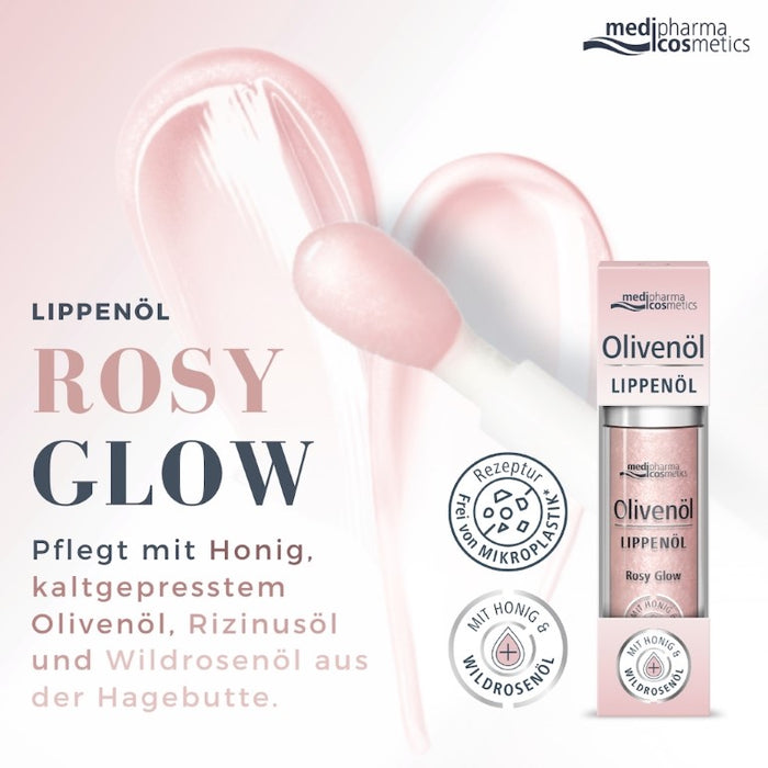 Olivenöl Lippenöl Rosy Glow, 4 ml, 4 ml Öl