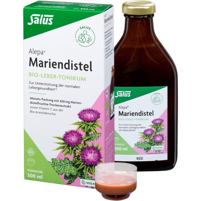 Salus Alepa Mariendistel Bio-Leber-Tonikum, 500 ml Lösung