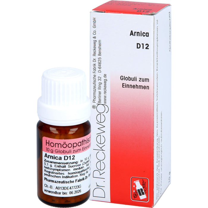 Dr.RECKEWEG & CO Arnica D 12 Globuli, 10 g Globules