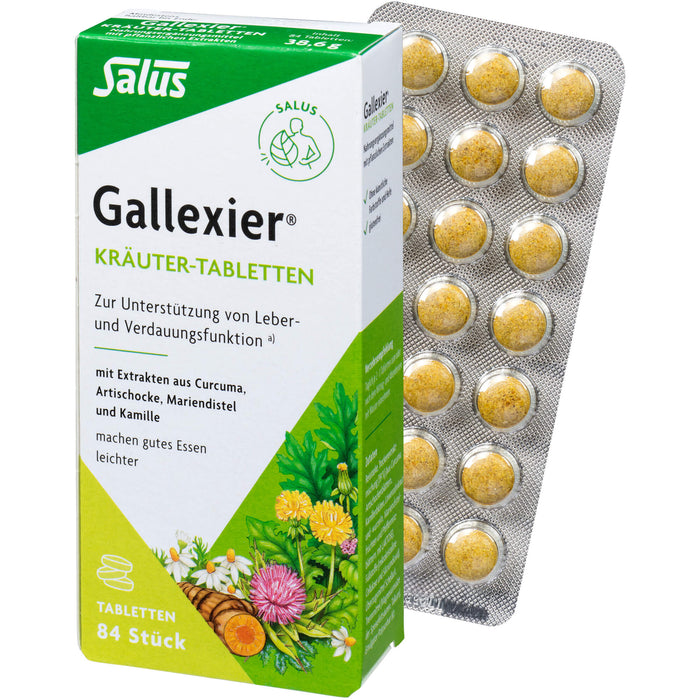 Gallexier Kräuter-Tabletten, 84 pcs. Tablets