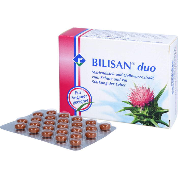 BILISAN duo Mariendistel- und Gelbwurzextrakt Tabletten, 100 St. Tabletten