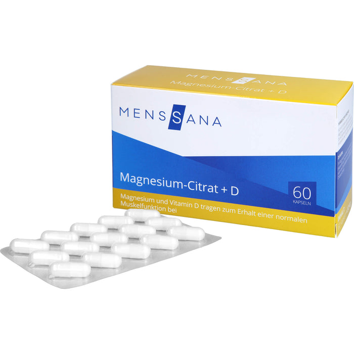 Magnesium-Citrat + D MensSana, 60 St. Kapseln