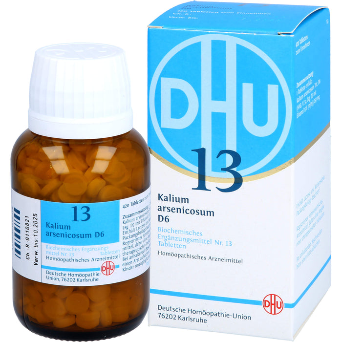 DHU Schüßler-Salz Nr. 13 Kalium arsenicosum D6 Tabletten, 420 pc Tablettes