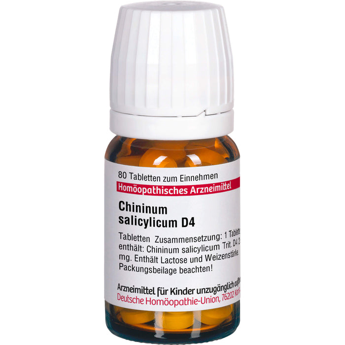 DHU Chininum salicylicum D4 Tabletten, 80 St. Tabletten