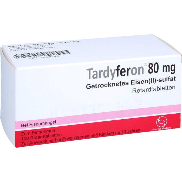 Tardyferon Depot-Eisen(II)-sulfat 80 mg axicorp Retardtabletten, 100 St RET