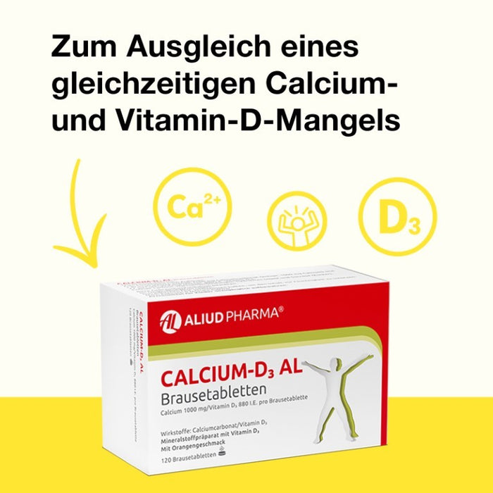 Calcium-D3 AL Brausetabletten, 120 pc Tablettes