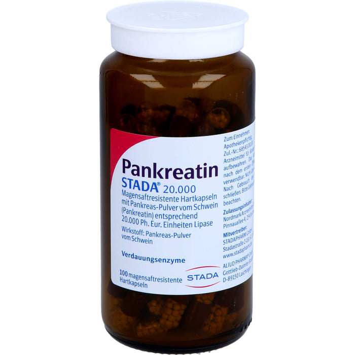 PANKREATIN STADA 20.000 Hartkapseln Verdauungsenzyme, 200 pc Capsules