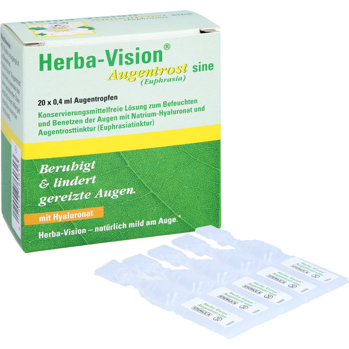 Herba-Vision Augentrost sine Augentropfen, 20 pcs. Ampoules