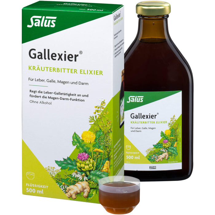 Salus Gallexier Kräuterbitter Elixier, 500 ml Lösung