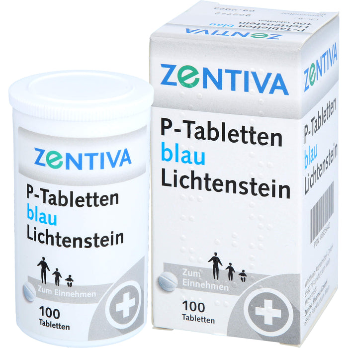 P-Tabletten blau Lichtenstein, 100 pcs. Tablets