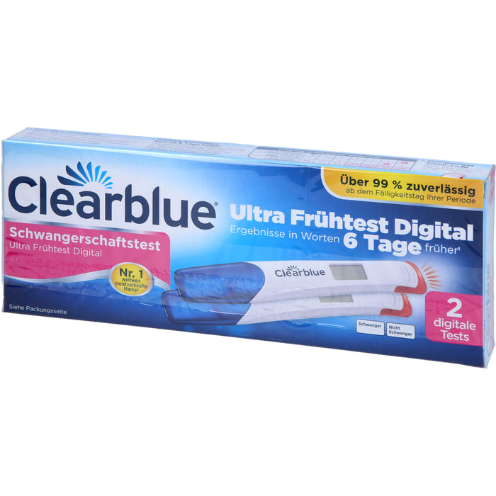 Clearblue Schwangerschaftstest Ultra Frühtest Dig, 2 St TES