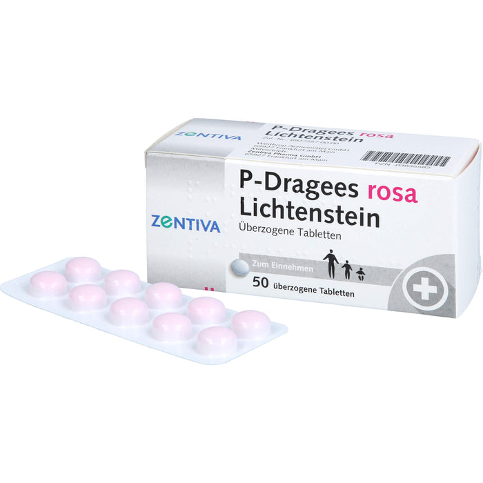 P-Dragees rosa Lichtenstein Tabletten, 50 St. Tabletten