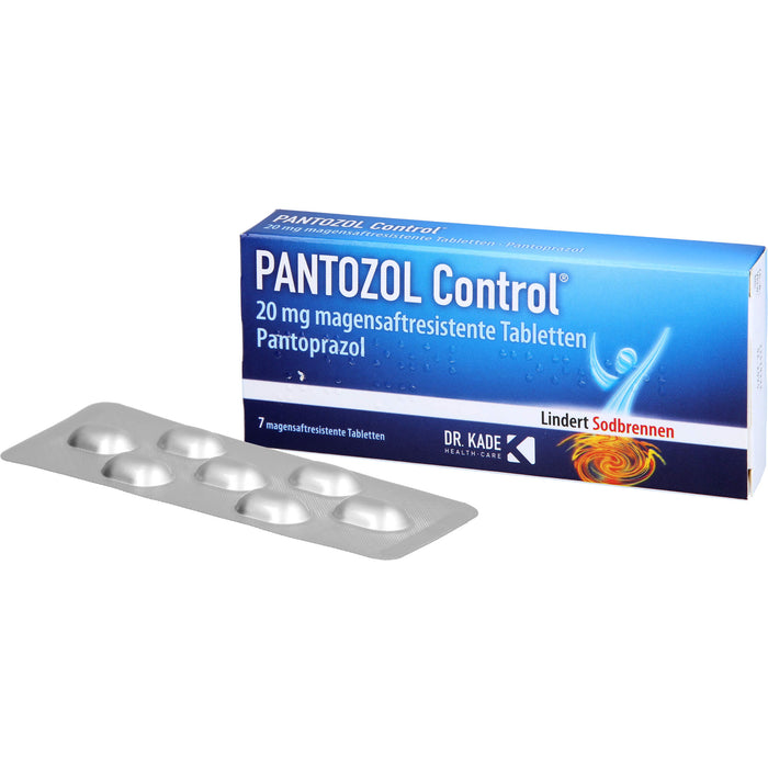 PANTOZOL Control 20 mg magensaftresistente Tabletten, 7 pcs. Tablets