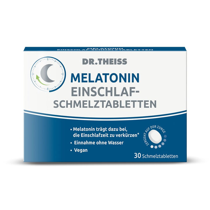 Dr. Theiss Melatonin Einschlaf-Schmelztabletten, 30 St. Tabletten