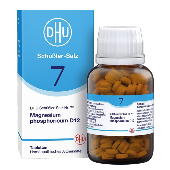 DHU Schüßler-Salz Nr. 7 Magnesium phosphoricum D12 – Das Mineralsalz der Muskeln und Nerven – das Original – umweltfreundlich im Arzneiglas, 420 pc Tablettes