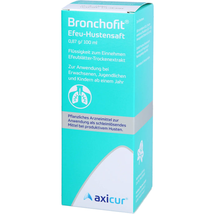 Bronchofit Efeu-Hustensaft, 0,87 g/100 ml, Flüssigkeit zum Einnehmen, 100 ml Solution