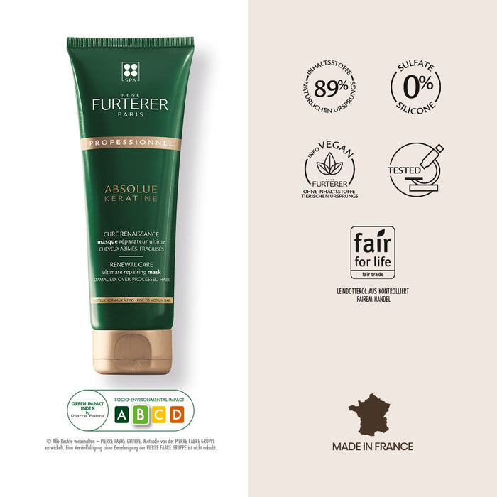 René Furterer Absolue Keratin aufbauende Maske, 250 ml Lotion