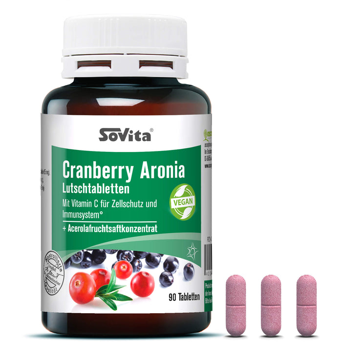 Sovita care Cranberry Aronia Lutschtabletten, 90 St LUT