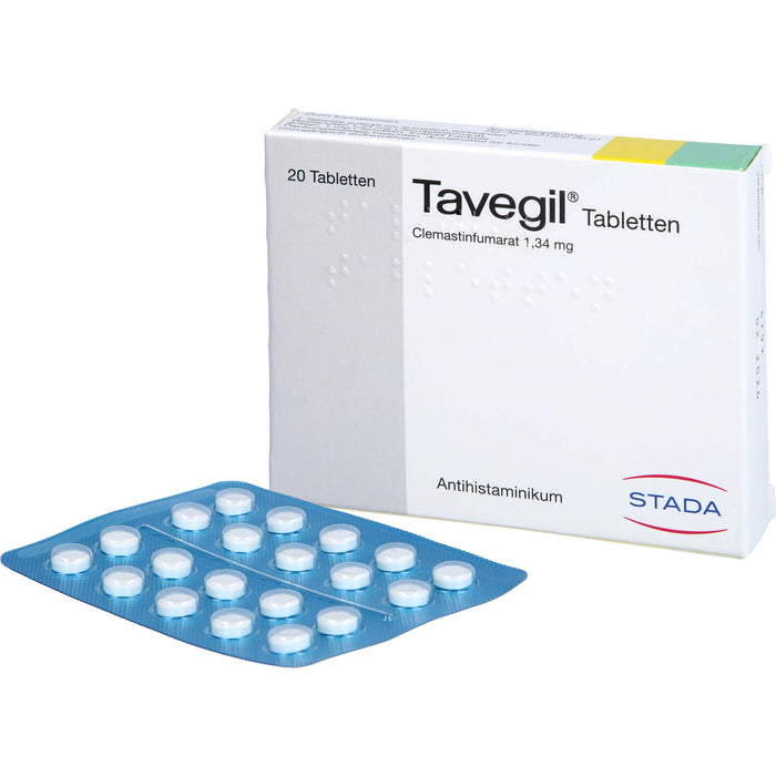 Tavegil Tabletten Antihistaminikum, 20 pc Tablettes