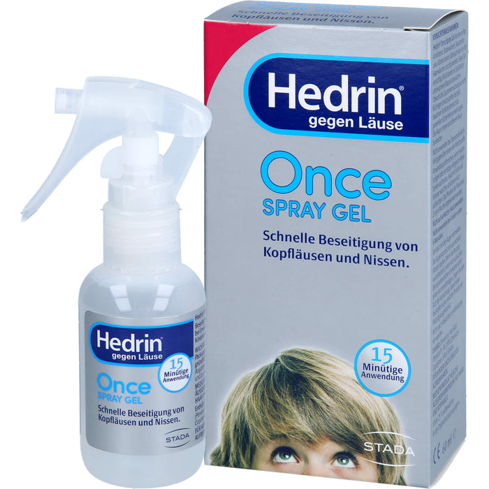 Hedrin gegen Läuse Once Spray Gel, 60 ml Solution