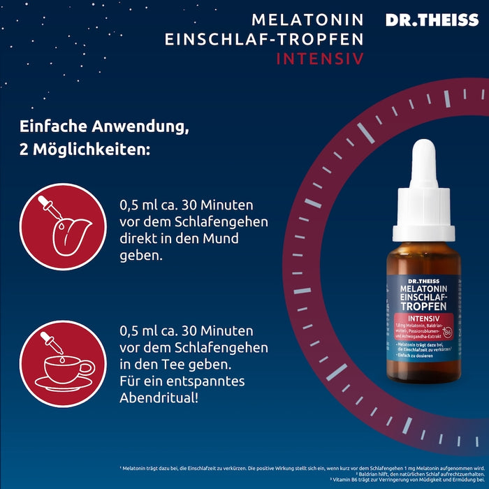 DR.THEISS Melatonin Einschlaf-Tropfen intensiv, 20 ml Tropfen