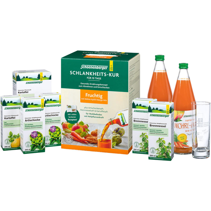 Schoenenberger Schlankheitskur fruchtig  für 10 Tage für Wohlbefinden mit Heilpflanzenkraft, 1 pcs. Pack