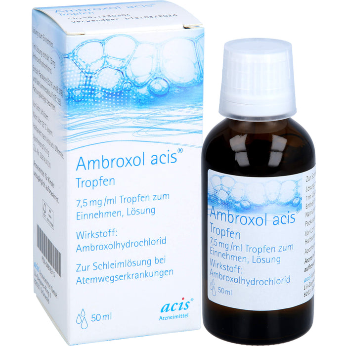 Ambroxol acis Tropfen, 7,5 mg/ml Tropfen zum Einnehmen, Lösung, 50 ml TEI