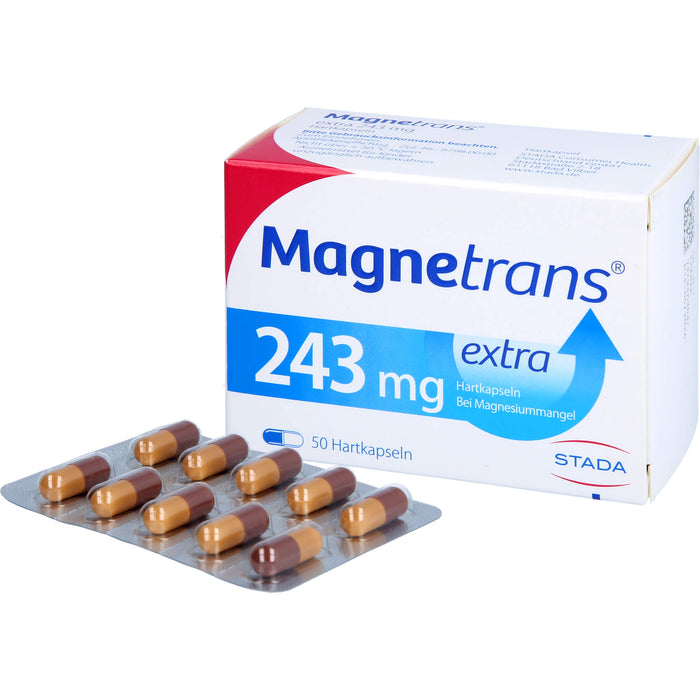 Magnetrans extra 243 mg Hartkapseln bei Magnesiummangel, 50 pcs. Capsules