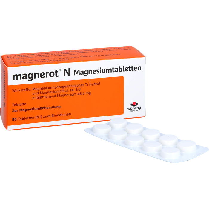 magnerot N Magnesiumtabletten, 50 pcs. Tablets