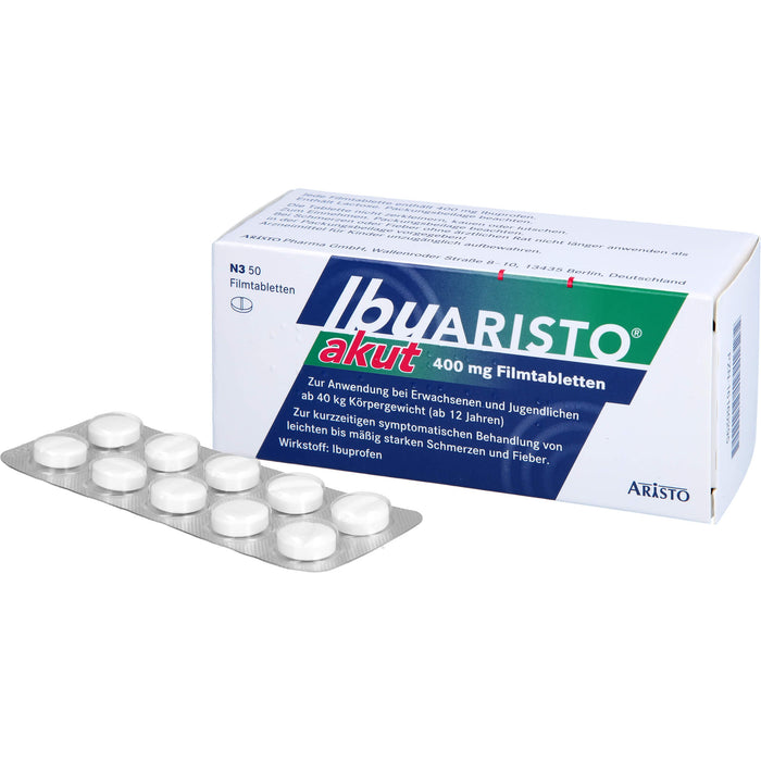 Ibuaristo Akut 400mg Fta, 50 St FTA