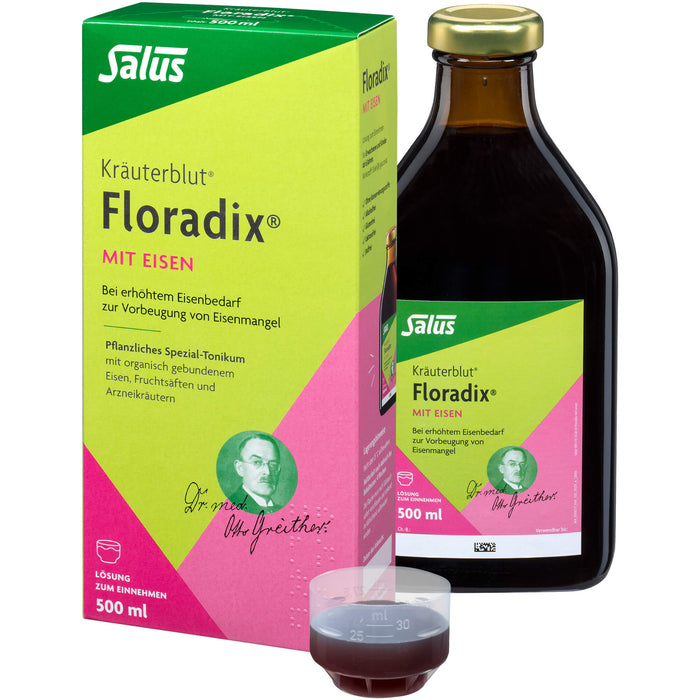 Floradix mit Eisen Lösung, 500 ml Lösung