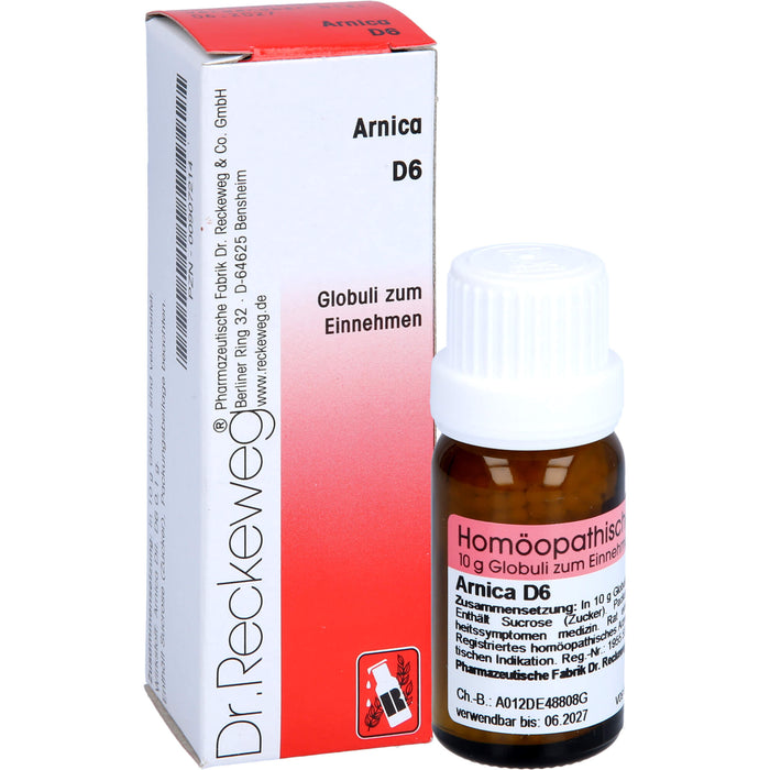 DR. RECKEWEG & CO Arnica D 6 Globuli, 10 g Globuli